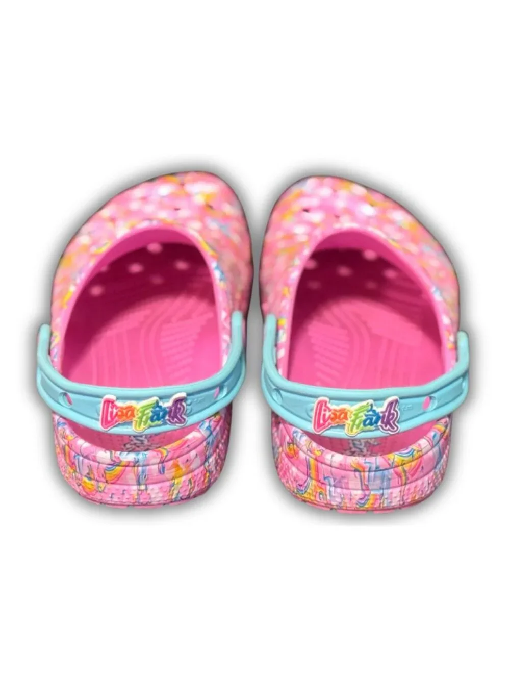 Lisa Frank x Crocs bright bold